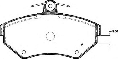 OPEN PARTS bpa063110 -  Комплект тормозных колодок, дисковый тормоз